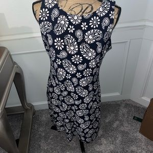 Tommy Hilfiger summer dress navy blue with paisley